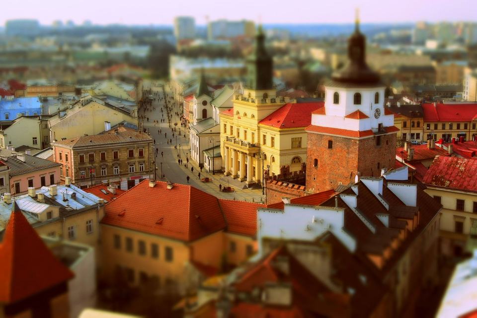 Panorama of the historical center of Lublin (Lublin)